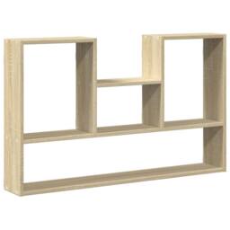 Berkfield Home Wall Shelf Sonoma Oak 99x15x60 cm Engineered Wood in Light Tan - Size: 99 x 15 x 60 cm