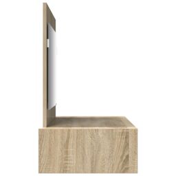 Berkfield Home Wall Hanging Dressing Table Sonoma Oak 100x40x70 cm in Beige - Size: 100 x 40 x 70 cm - thumbnail 7