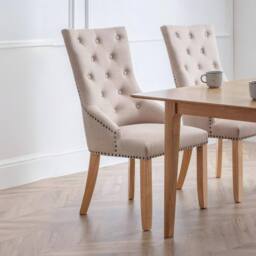 Cheshire Windsor Premium Button Back Dining Chairs - Set of 2 in Ecru - thumbnail 5