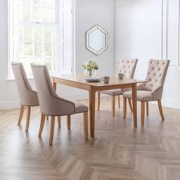 Cheshire Windsor Premium Button Back Dining Chairs - Set of 2 in Ecru - thumbnail 7