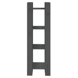 Berkfield Home Book Cabinet/Room Divider Grey 41x35x125 cm Solid Wood Pine - Size: 41 x 35 x 125 cm - thumbnail 3