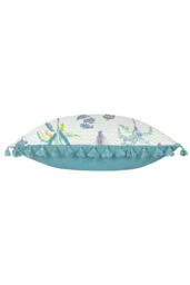 Furn Chamae Floral Tasselled Cushion in Lilac - Size: 50 cm x 50 cm - thumbnail 3