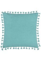 Furn Chamae Floral Tasselled Cushion in Lilac - Size: 50 cm x 50 cm - thumbnail 2