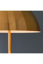 Netlighting Nova Floor Lamp Antique Brass Plate & Gloss White 1 Light IP20 E27 in Gold - thumbnail 5