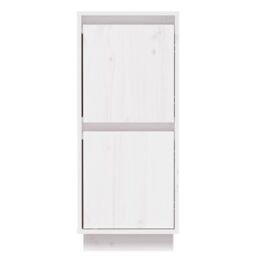Berkfield Home Sideboard White 31.5x34x75 cm Solid Wood Pine - thumbnail 5