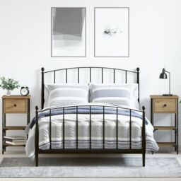 Berkfield Home Bedside Cabinets 2 pcs Artisan Oak 34x36x70 cm Engineered Wood in Beige - Size: 34 x 36 x 70 cm - thumbnail 1