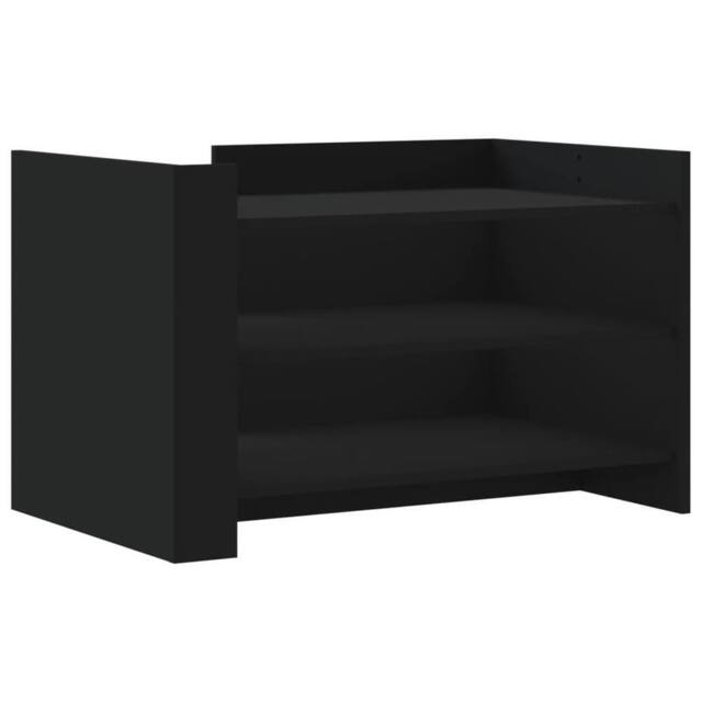 Berkfield Home Coffee Table Black 80x50x50 cm Engineered Wood - Size: 80 x 50 x 50 cm - image 1
