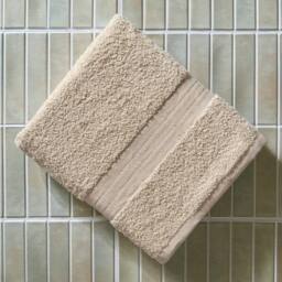 OHS Luxury 100% Cotton Bath Sheet Bathroom Towel in Beige - thumbnail 2