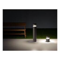 Netlighting Newton LED Outdoor Pedestal Light Urban Grey IP65 - thumbnail 2