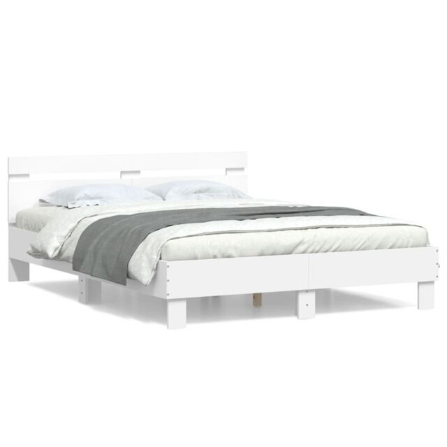 Berkfield Home Bed Frame without Mattress White 140x200 cm - image 1