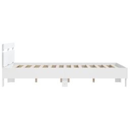 Berkfield Home Bed Frame without Mattress White 140x200 cm - thumbnail 6