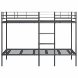 Berkfield Home Bunk Bed without Mattress Black 100x190 cm Steel - thumbnail 5
