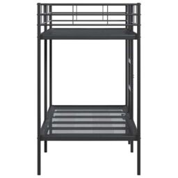 Berkfield Home Bunk Bed without Mattress Black 100x190 cm Steel - thumbnail 6