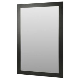 Clifton Matt Dark Grey 800 x 500mm Bathroom Mirror in Charcoal - thumbnail 1