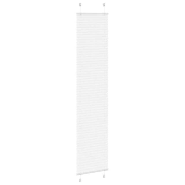 Berkfield Home Pleated Blind White 45x200 cm Fabric Width 44.4 cm Polyester - image 1