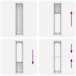 Berkfield Home Pleated Blind White 45x200 cm Fabric Width 44.4 cm Polyester - thumbnail 7