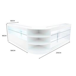 Monstershop Calliope LED Shop Counter Set K1500, C1500 & LM60 - White - thumbnail 3