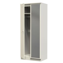 Ready Assembled 2 U Albert 2 Door Mirrored Wardrobe (Ready Assembled) in Cream - thumbnail 5