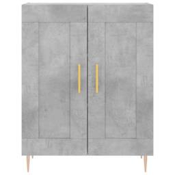 Berkfield Home Highboard Concrete Grey 69.5x34x180 cm Engineered Wood - thumbnail 8
