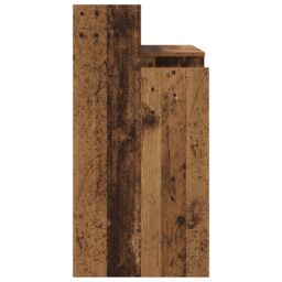 Berkfield Home Desk with Desk Lamps with Shelf with Storage Old wood Engineered wood in Brown - thumbnail 7