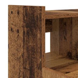 Berkfield Home Desk with Desk Lamps with Shelf with Storage Old wood Engineered wood in Brown - thumbnail 9