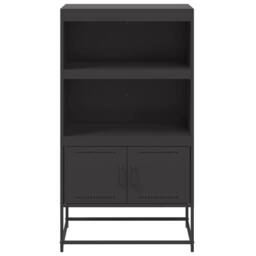 Berkfield Home Highboard Black 68.5x38.5x123.5 cm Steel - thumbnail 6