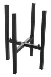 Living and Home Simple Style Metal Plant Stand Flower Pot Holder in Black - thumbnail 1