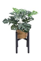 Living and Home Simple Style Metal Plant Stand Flower Pot Holder in Black - thumbnail 5
