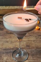 Afewhometruths Handmade Scented Espresso Martini Cocktail Candle in Dark Brown - thumbnail 1