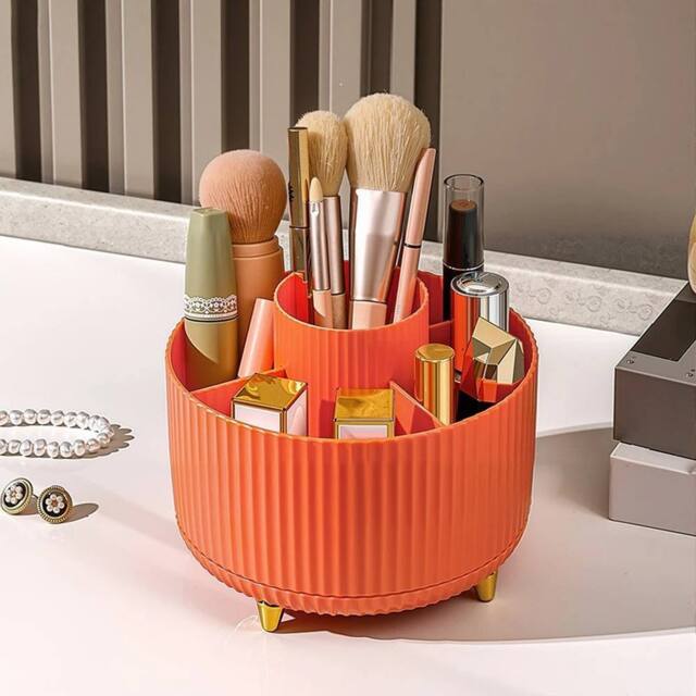 EONLION Orange Make Up Organiser Makeup Brush Holder - Size: 500mm - image 1