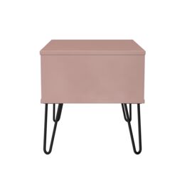 Ready Assembled 2 U Islay 1 Drawer Wide Side Table (Ready Assembled) in Dusty Pink - thumbnail 3