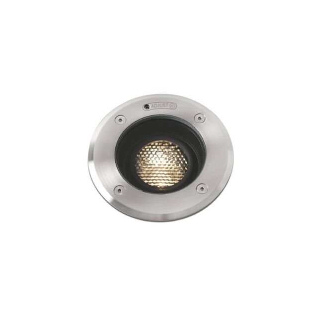 Netlighting Geiser Outdoor LED Recessed Ground Light Tiltable 7W 3000K 38deg. IP67 in Grey - image 1