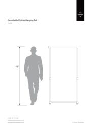 Orsina Chrome Frame Clothes Rack in Silver - thumbnail 5