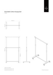 Orsina Chrome Frame Clothes Rack in Silver - thumbnail 4