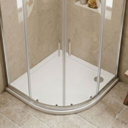 Balterley Premium Shower Tray - Left Hand Offset Quadrant - 1200mm x 900mm - White - thumbnail 9