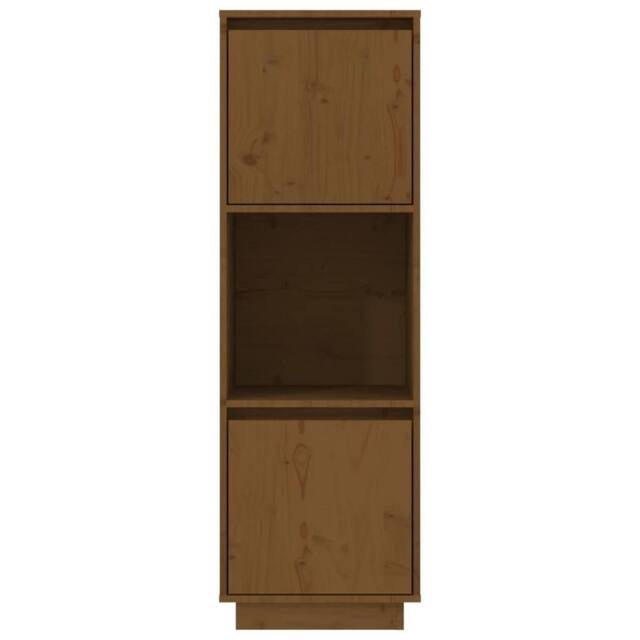 Berkfield Home Highboard Honey Brown 38x35x117 cm Solid Wood Pine - Size: 38 x 35 x 117 cm - image 1
