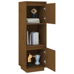 Berkfield Home Highboard Honey Brown 38x35x117 cm Solid Wood Pine - Size: 38 x 35 x 117 cm - thumbnail 9