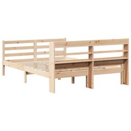 Berkfield Home Bed Frame with Headboard without Mattress 160x200 cm in Brown - thumbnail 8