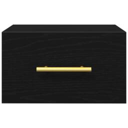 Berkfield Home Modern Bedside Cabinets 2 pcs Wall-Mounted Black Oak 35x35x20 cm - Size: 35 x 35 x 20 cm - thumbnail 6