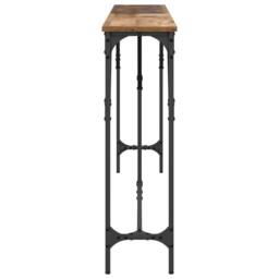 Berkfield Home Console Table Old Wood 180x23x75 cm Engineered Wood in Brown - Size: 180 x 23 x 75 cm - thumbnail 6