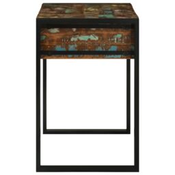 Berkfield Home Dressing Table 90x50x75 cm Solid Wood Reclaimed in Brown - Size: 90 x 50 x 75 cm - thumbnail 6