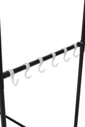 H&O Direct Portable Metal Closet Bedroom Cabinet in Black - thumbnail 6