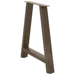 Berkfield Home Coffee Table Legs A-Shaped 2 pcs 80x(72-73) cm Steel in Bronze - thumbnail 4