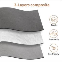 KORVIXA 4 Pack Foldable Under-Bed Storage Boxes in Grey - thumbnail 5