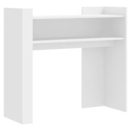 Berkfield Home Console Table White 100x35x90 cm Engineered Wood - Size: 100 x 35 x 90 cm - thumbnail 2