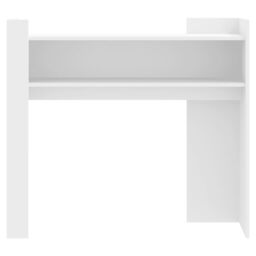 Berkfield Home Console Table White 100x35x90 cm Engineered Wood - Size: 100 x 35 x 90 cm - thumbnail 4