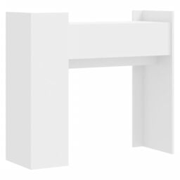 Berkfield Home Console Table White 100x35x90 cm Engineered Wood - Size: 100 x 35 x 90 cm - thumbnail 6
