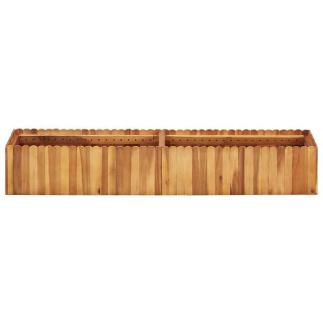 Berkfield Home Garden Raised Bed 150x30x25 cm Solid Acacia Wood in Brown - Size: 150 x 30 x 25 cm - image 1