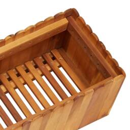 Berkfield Home Garden Raised Bed 150x30x25 cm Solid Acacia Wood in Brown - Size: 150 x 30 x 25 cm - thumbnail 5