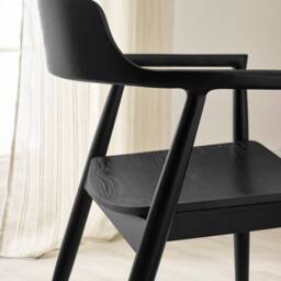 Cheshire Fairmont Premium Dining Chairs with Arms - Set of 2 in Black - thumbnail 6